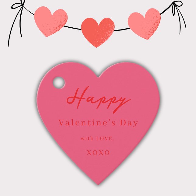 Happy Valentine's Day XOXO Cheeries Herz Geschenkanhänger (Von Creator hochgeladen)