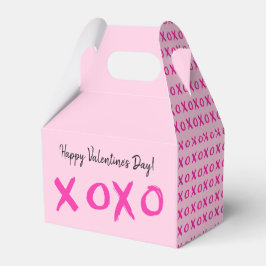 Happy Valentine's Day xoxo Pink Geschenkschachtel