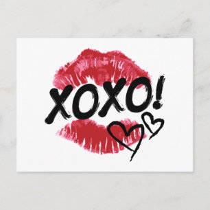 Happy Valentine's Day   XOXOXO Postkarte