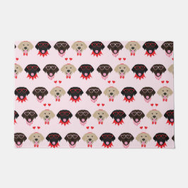 Happy Valentines Labrador Retriever Hunde Fußmatte