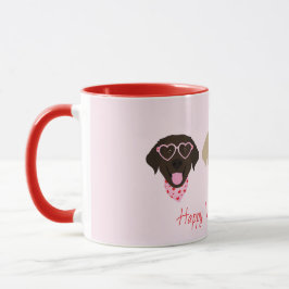Happy Valentines Labrador Retriever Hunde Tasse