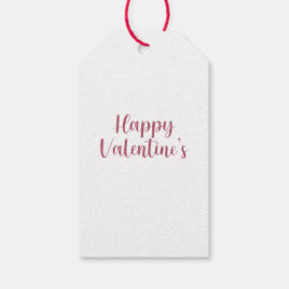 Happy Valentines Painted Hearts Gift Tag (Set 10) Geschenkanhänger