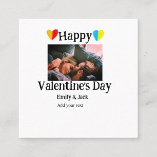 Happy valentine's Tag fügen Sie Pärchen Namen Foto