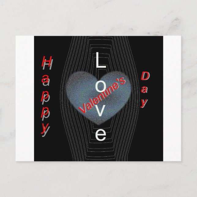 Happy Valentins Liebe Day Postkarte (Vorderseite)