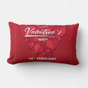 Happy Valentins Party Lendenkissen