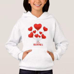 Happy Valentins rote Balloons   Urlaub Hoodie