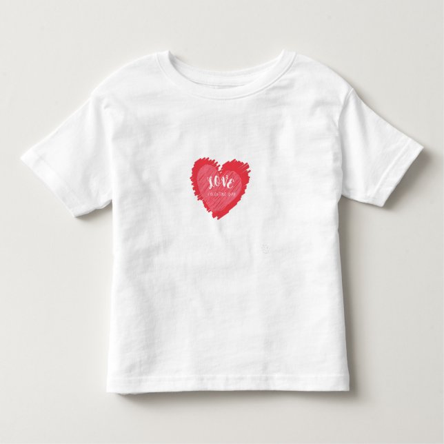 Happy Valentinstag. Kleinkind T-shirt (Vorderseite)