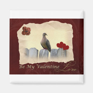 Happy Valentinstag sei meine Valentine Liebe Taube Magnet
