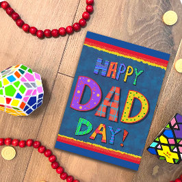 Happy Vater Day Niedlich Kid Fun Inspirivity Card Karte