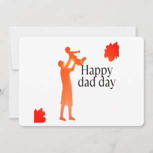 Happy Vater Day Tasse - Silhouette für Vater und K Einladung