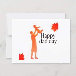 Happy Vater Day Tasse - Silhouette für Vater und K Postkarte