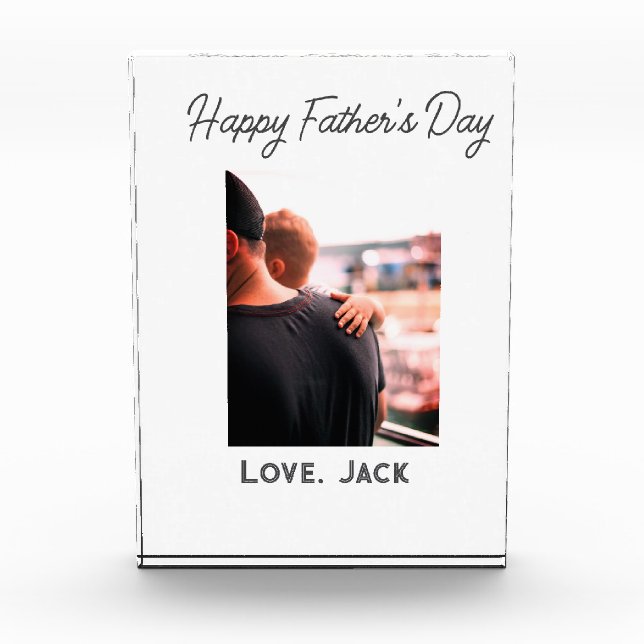 Happy väterliche Foto moderne Liebe einfache Vater (Vorderseite)