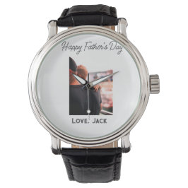 Happy väterliche Foto moderne Liebe einfache Vater Armbanduhr