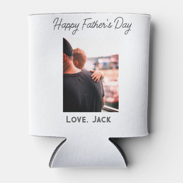 Happy väterliche Foto moderne Liebe einfache Vater Dosenkühler (Vorderseite)