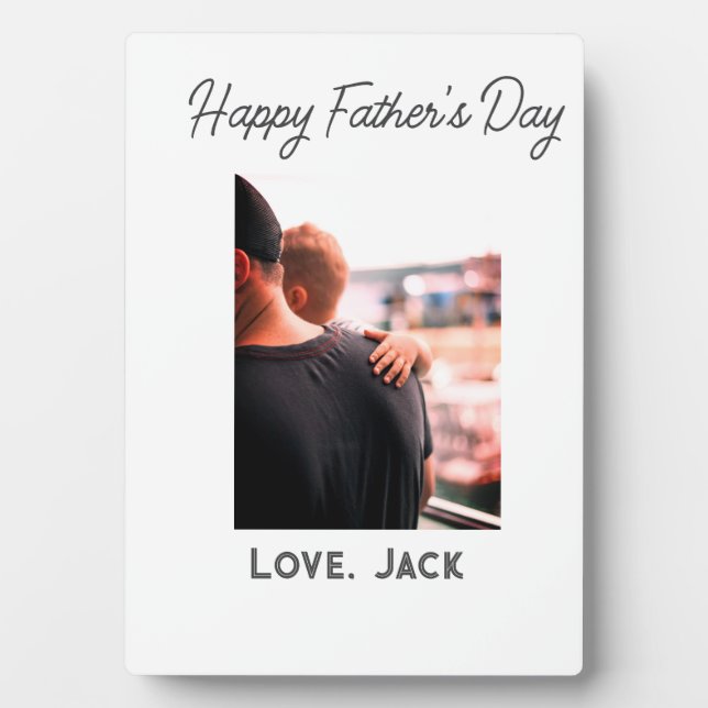 Happy väterliche Foto moderne Liebe einfache Vater Fotoplatte (Vorderseite)