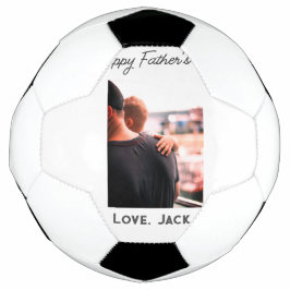 Happy väterliche Foto moderne Liebe einfache Vater Fußball