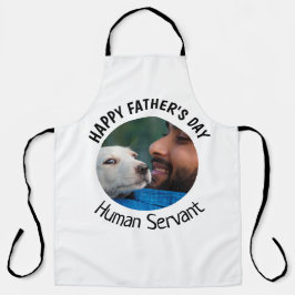 Happy Vaters Day Human Servant Custom White Schürze