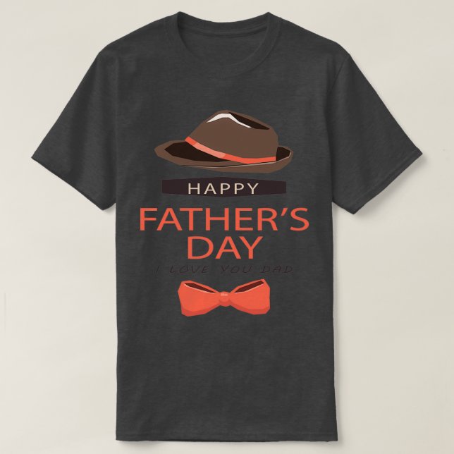Happy Vaters Day I Liebe You Vater T-Shirt (Design vorne)