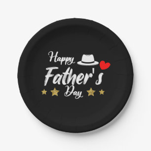 Happy Vatertag 2025 Hemd für Men Vater Opa Pappteller