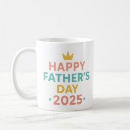 Happy Vatertag 2025 Kaffee Tasse Niedlicher Vater