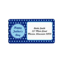 Happy Vatertag Adressen Labels (Navy & Blue) Adressaufkleber