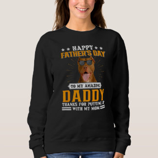 Happy Vatertag American Pit Bull Dog Vater für Sweatshirt
