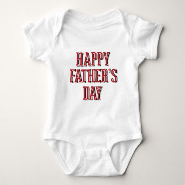 Happy Vatertag Baby Strampler (Vorderseite)