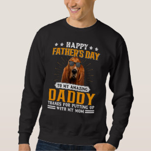 Happy Vatertag Basset Hound Hund Vater für Männer Sweatshirt