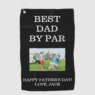Happy Vatertag Best Vater Golf Handtuch. Golfhandtuch