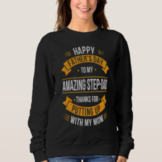 Happy Vatertag Bester Bonus Vater für Stepfat Sweatshirt