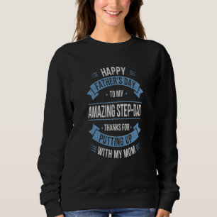Happy Vatertag Bester Bonus Vater für Stepfat Sweatshirt