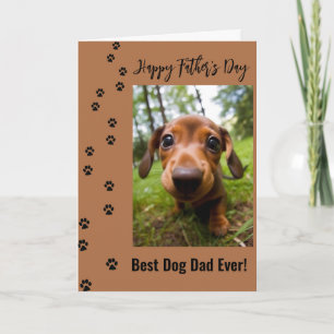 Happy Vatertag Bester Hund Vater je Foto Karte