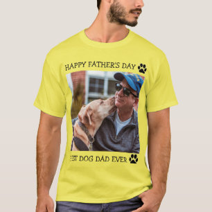 Happy Vatertag Bester Hund Vater je nach Kundenwun T-Shirt