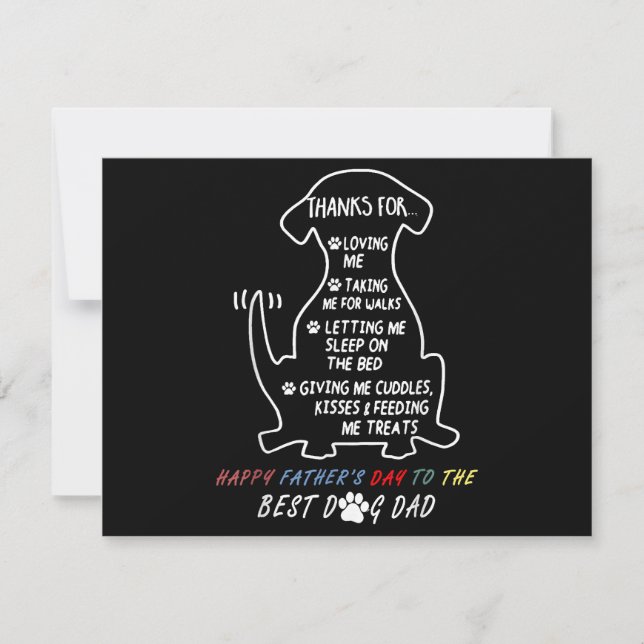 Happy Vatertag Bester Hund Vater Save The Date (Vorderseite)