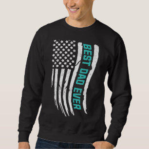 Happy Vatertag Bester Vater je mit US-Amerikanern Sweatshirt