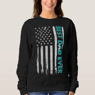 Happy Vatertag Bester Vater je mit US-Amerikanern Sweatshirt