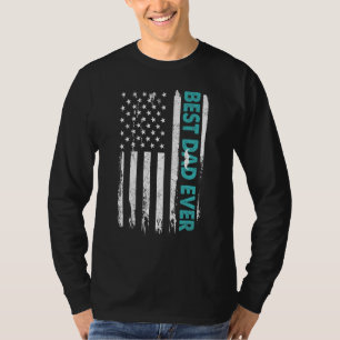 Happy Vatertag Bester Vater je mit US-Amerikanern T-Shirt