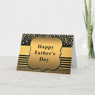 Happy Vatertag Card Gold Design Bester Vater je Karte