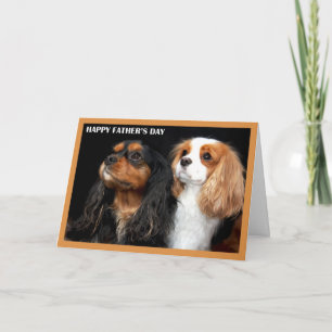 Happy Vatertag Cavalier King Charles Spaniels Karte