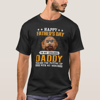 Happy Vatertag Cockerpoo Hund Vater für Männer T-Shirt
