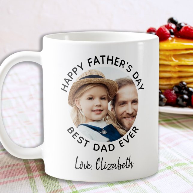 Happy Vatertag Custom Foto Bester Vater je Kaffeetasse (Von Creator hochgeladen)