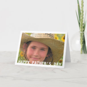 Happy Vatertag Custom Foto Simple Design Karte