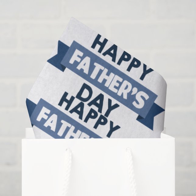 Happy Vatertag Feiertag Gewebe Seidenpapier (Geschenktüte)