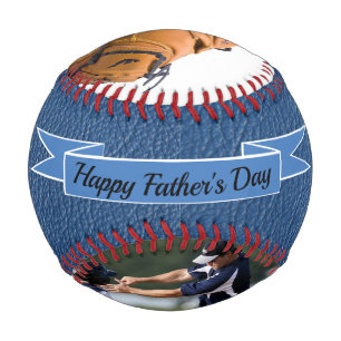 Happy Vatertag Foto Blue Baseball