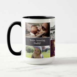 Happy Vatertag Foto Collage Personalisiert Tasse