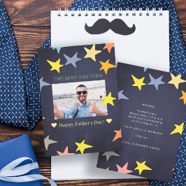 Happy Vatertag Foto der beste Vater je Karte