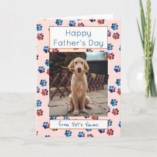 Happy Vatertag Foto Hunde Katze Pet Papa Prints Karte