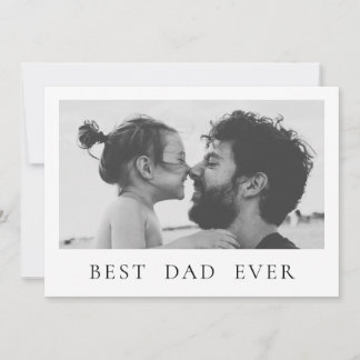Happy Vatertag Foto minimalistisch besten Papa je Karte