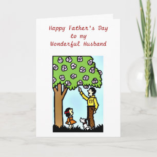Happy Vatertag für Ehemann aus der Ehefrau Karte