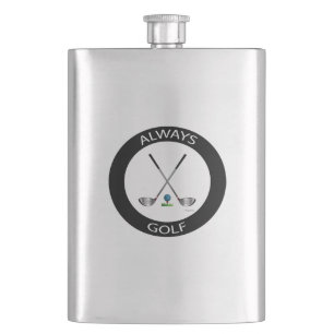 Happy Vatertag Golf Logo, Cool Flask Flachmann